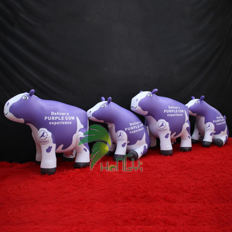 Hongyi Inflatable Balloon Manufacture Advertising Inflatables Animal Model Inflatable Milk Cow For Event