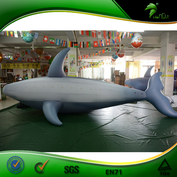 Blue Inflatable Dolphin Cartoon Helium Balloon Inflatable Sea Fish Animal Flying Toys Advertising Parade Balls