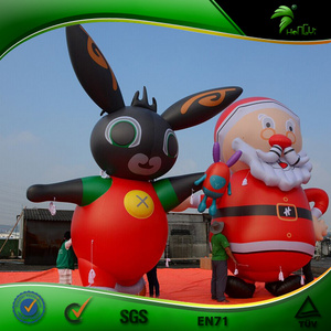 Christmas Decoration Inlflatable Santa Claus Parade Helium Balloon Xmas Rooftop Inflatable Santa