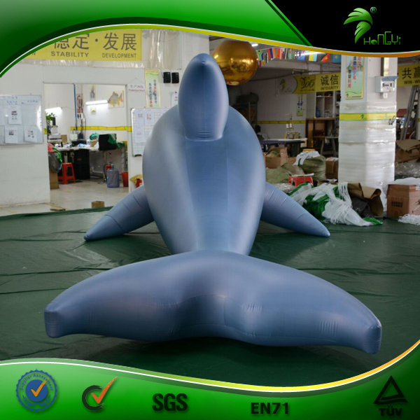 Blue Inflatable Dolphin Cartoon Helium Balloon Inflatable Sea Fish Animal Flying Toys Advertising Parade Balls