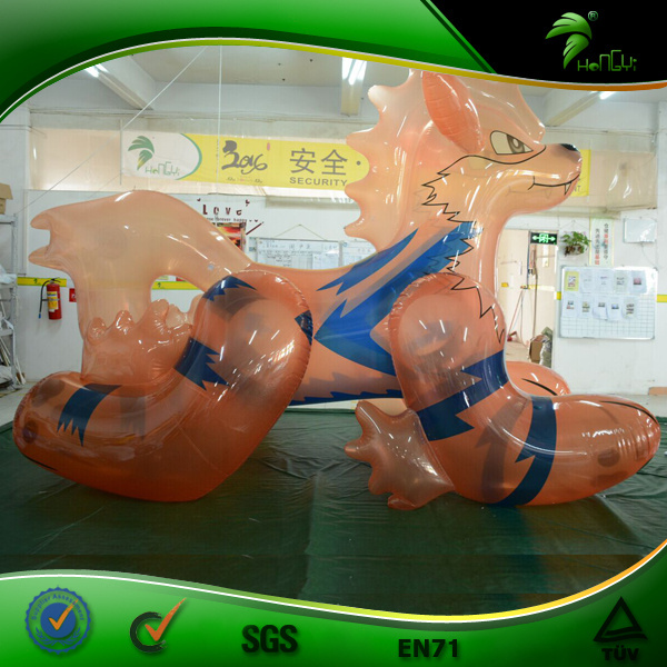 Hongyi Inflatable Arcanine Transparent Inflatable Pokemon Air Figure Squeaky Inflatable Animal