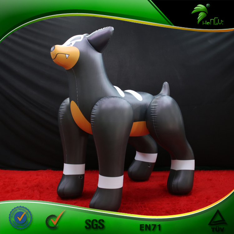 Inflatable Black Wolf Balloon Inflatable Cartoon Character Dogs Giant Goat Animal Toys