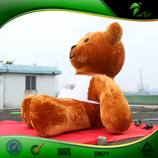 Mega Inflatable Teddy Bear Inflatable Plush Furry Animal Air Mascot Advertising Inflatable Bear