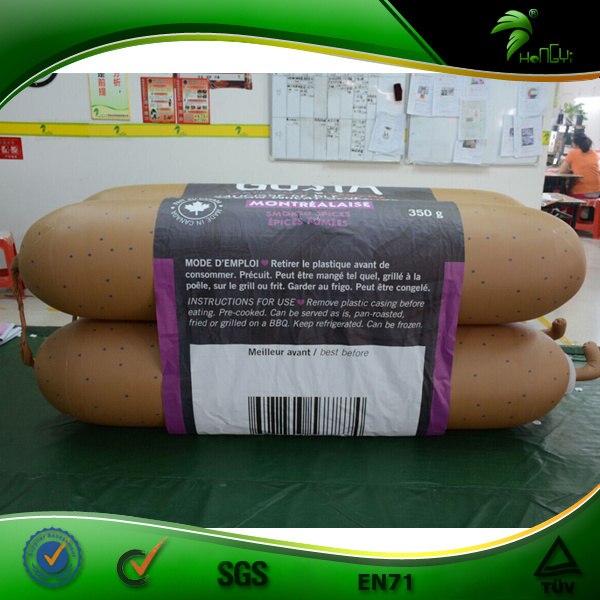 Hongyi customized giant  inflatable hot dog suasage model  for advertisement/ decoration