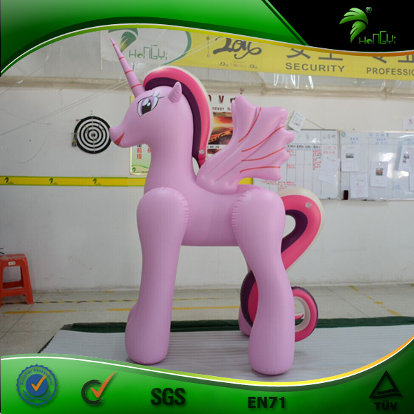 Hongyi life size Inflatable Animal Pool Float Toy Sexy Pink Unicorn Balloon Inflatable Horse Model