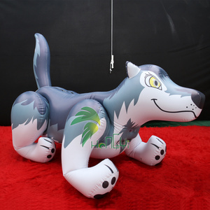 Hongyi Inflatable Custom Wolf Suit Air PVC Dog Costume With Zipper