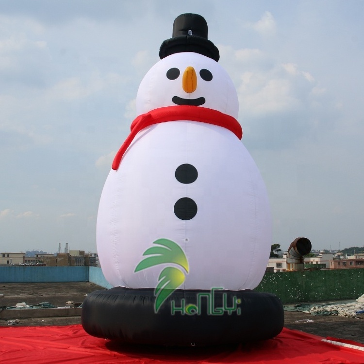 2022 Hot Sale Merry Christmas Giant Inflatable Snowman Decoration Ground Model Inflatable Balloon