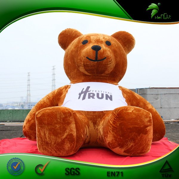 Mega Inflatable Teddy Bear Inflatable Plush Furry Animal Air Mascot Advertising Inflatable Bear