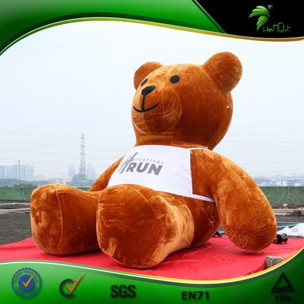 Mega Inflatable Teddy Bear Inflatable Plush Furry Animal Air Mascot Advertising Inflatable Bear