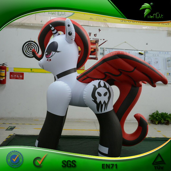 Inflatable Giant Horse Riding 3D Cartoon Animal PVC Inflatables Horse Racing Toy