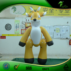 Outdoor Custom made 3 D Inflatable Sika Deer Costume big PVC Inflatable Animal Toy Ball Suit for cosplay