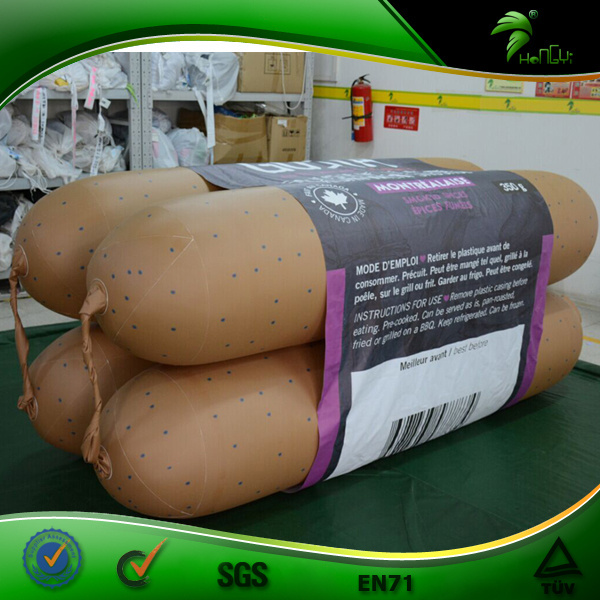 Hongyi customized giant  inflatable hot dog suasage model  for advertisement/ decoration