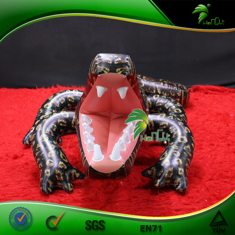 Hongyi Custom Giant Inflatable Crocodicile Advertising Inflatables Cartoon Mascot PVC Inflatable Animal Toy