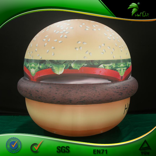 Inflatable Custom Hamburger Model For Advertising Inflatable Balloons Toy Balls Vivid Hamburger Model hongyi