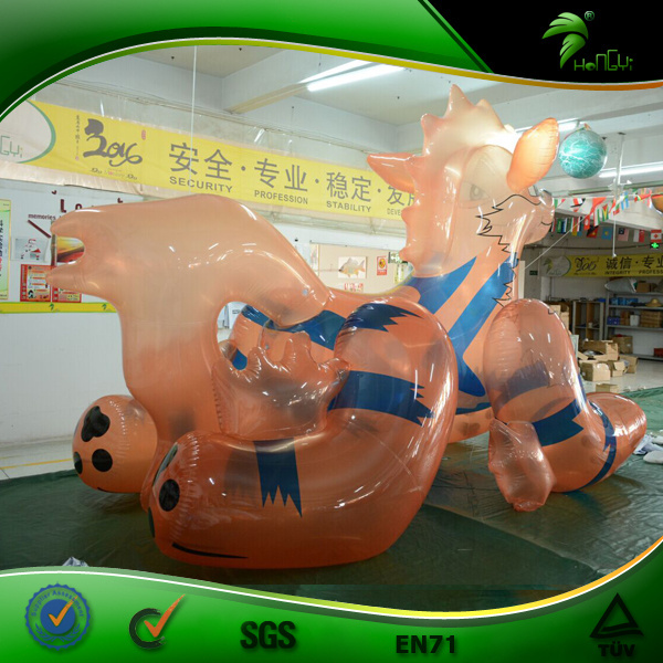 Hongyi Inflatable Arcanine Transparent Inflatable Pokemon Air Figure Squeaky Inflatable Animal