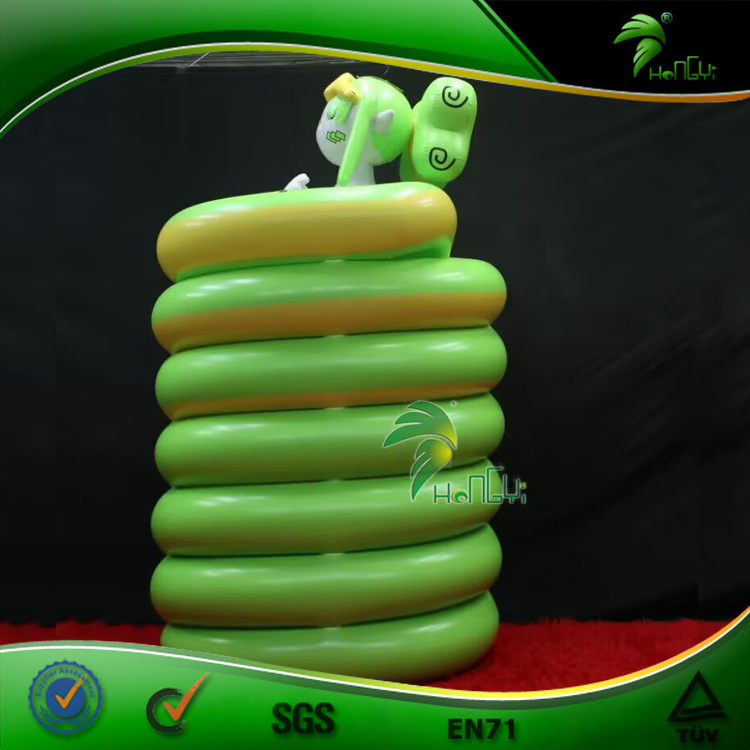 Long Tail Green Inflatable Snake Girl for Sale