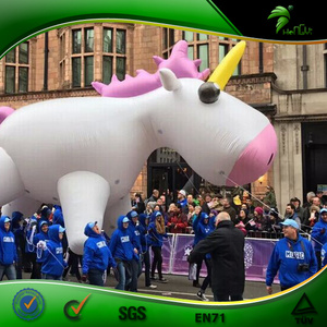 Top Class PVC Inflatable white horse floating balloon for parade