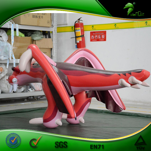 Custom Inflatables Red Dragon PVC  High Quality Inflatable Animal Toy Hongyi Inflatable Dragon With Wing