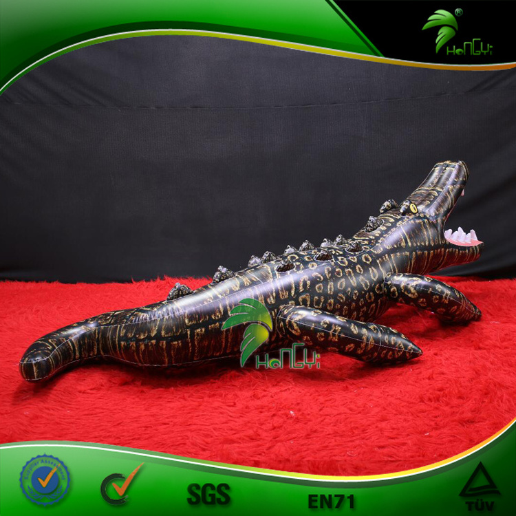 Hongyi Custom Giant Inflatable Crocodicile Advertising Inflatables Cartoon Mascot PVC Inflatable Animal Toy