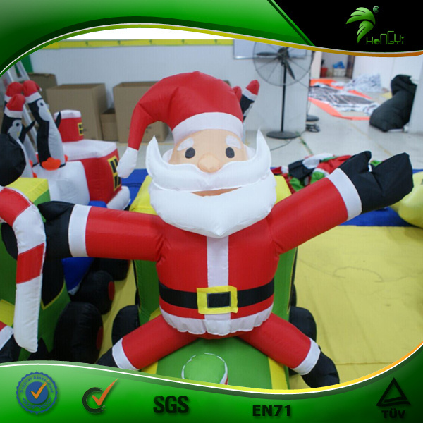 Inflatable Christmas Train Inflatable Santa Claus Balls Outdoor Christmas Decoration Balloon