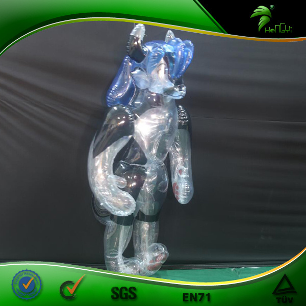 Inflatable Custom Transparent Husky Suit PVC Material  Inflatable Latex Suit Cloth hongyi inflatable