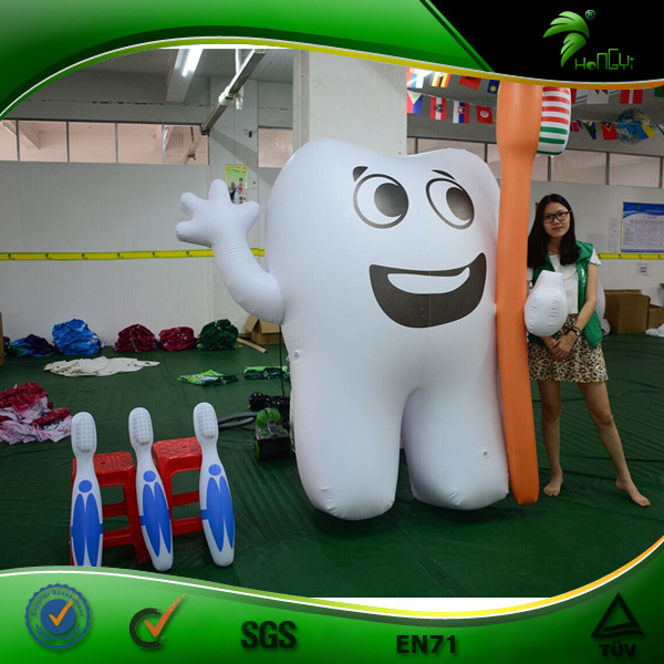 Tooth Balloon, Giant Inflatable Toothbrush, Inflatable Tooth Model For Dental Promotion