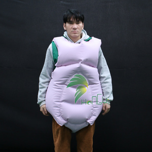 Inflatable Custom Pink Vest Suit Inflatable Latex Jacket Costume Bounce Sexy Inflation Suit hongyi