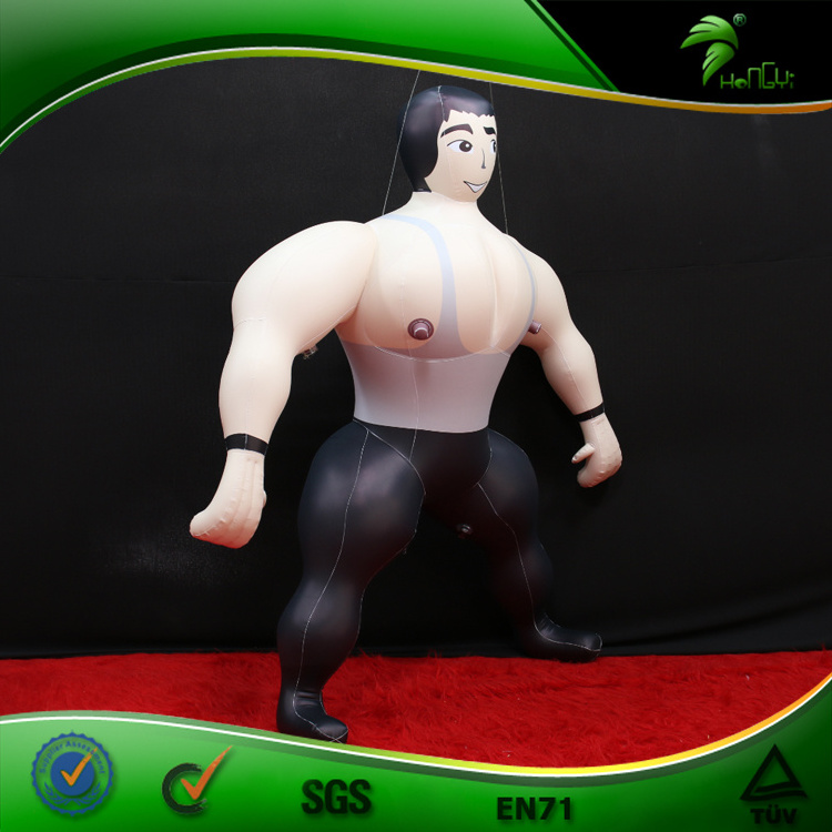 Custom Inflatable Hercules Muscle Man Inflatable Dummy Gym Advertising Fitness Coach Air Model