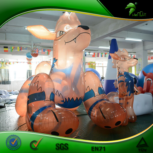 Hongyi Inflatable Arcanine Transparent Inflatable Pokemon Air Figure Squeaky Inflatable Animal