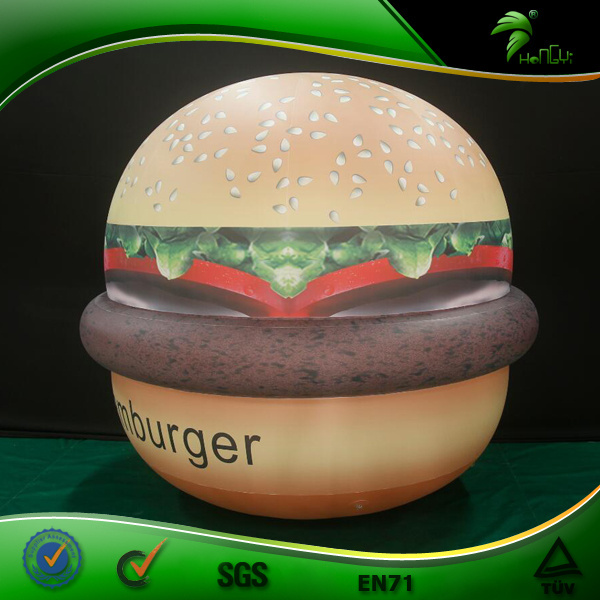 Inflatable Custom Hamburger Model For Advertising Inflatable Balloons Toy Balls Vivid Hamburger Model hongyi