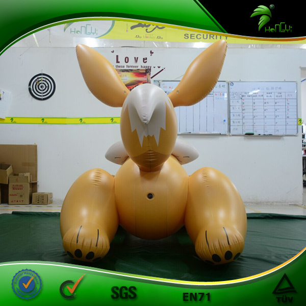 Hongyi Inflatable Animal Toy Ride On Inflatable Rabbit Squeaky Inflatable Pokemon Air Figure