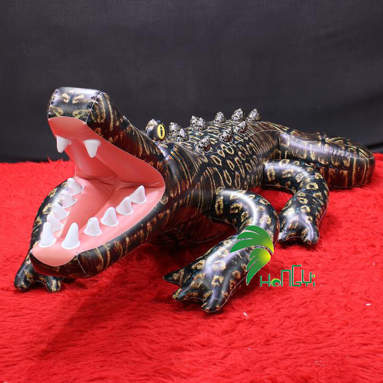 Hongyi Custom Giant Inflatable Crocodicile Advertising Inflatables Cartoon Mascot PVC Inflatable Animal Toy