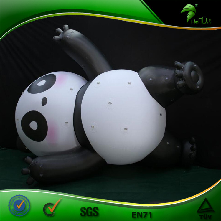 Giant Robot Panda Inflatable Mascot Costume Custom Bear Toy Animal Ceiling Decoration Balloon