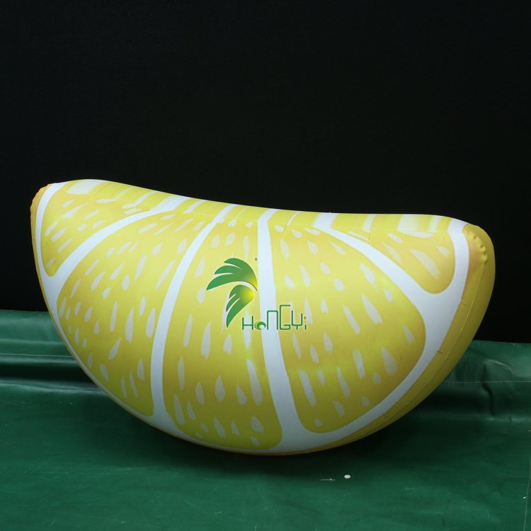 Custom Inflatable Lemon Slice Realistic Inflatable Food Display Air Model Giant Inflatable Lemon