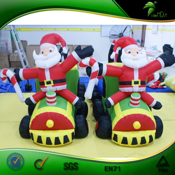 Factory Selling Cheap Outdoor Christmas Decorations, Inflatable Santa Claus, Inflatable Christmas Train