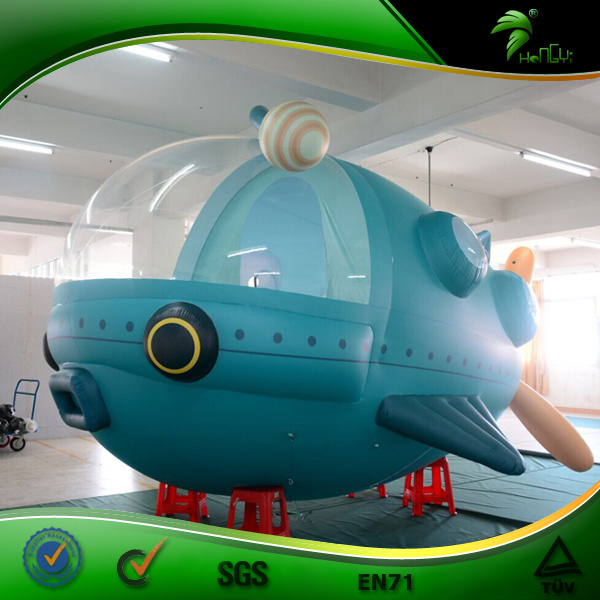 Inflatable Remote Control Airship Advertising Zeppelin Balloon Fish Shape Inflatable RC Blimp