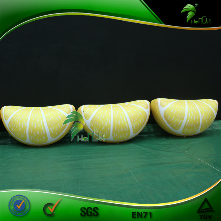 Custom Inflatable Lemon Slice Realistic Inflatable Food Display Air Model Giant Inflatable Lemon