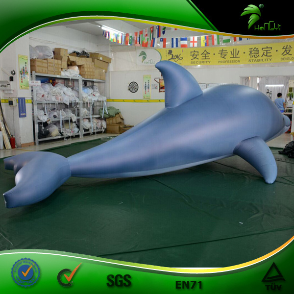 Blue Inflatable Dolphin Cartoon Helium Balloon Inflatable Sea Fish Animal Flying Toys Advertising Parade Balls