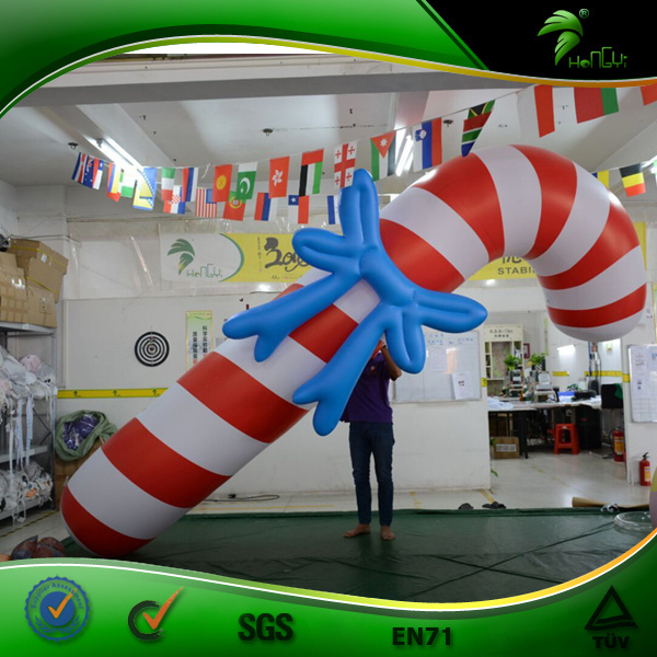 Christmas Inflatable Candy Blow Up Inflatable Lollipop Balloon Giant Christmas Decoration