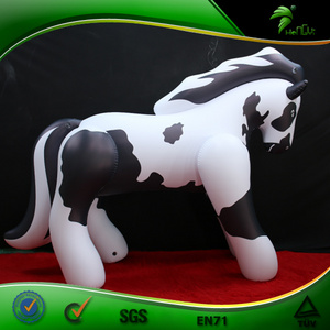 life size Inflatable Cartoon Black Horse Custom Giant Cartoon Adult Inflatable Bouncy Horse Toy