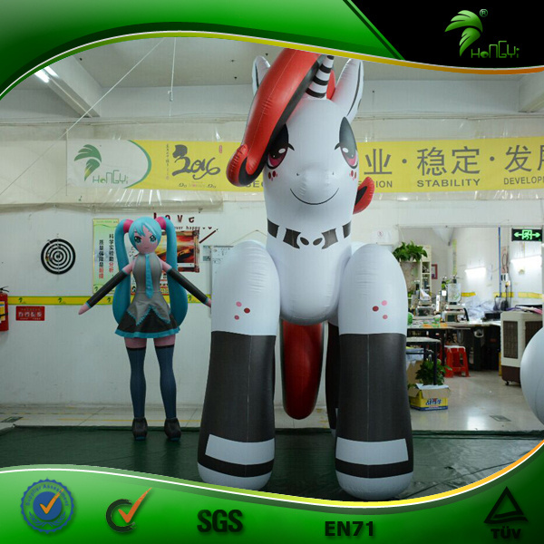 Inflatable Giant Horse Riding 3D Cartoon Animal PVC Inflatables Horse Racing Toy