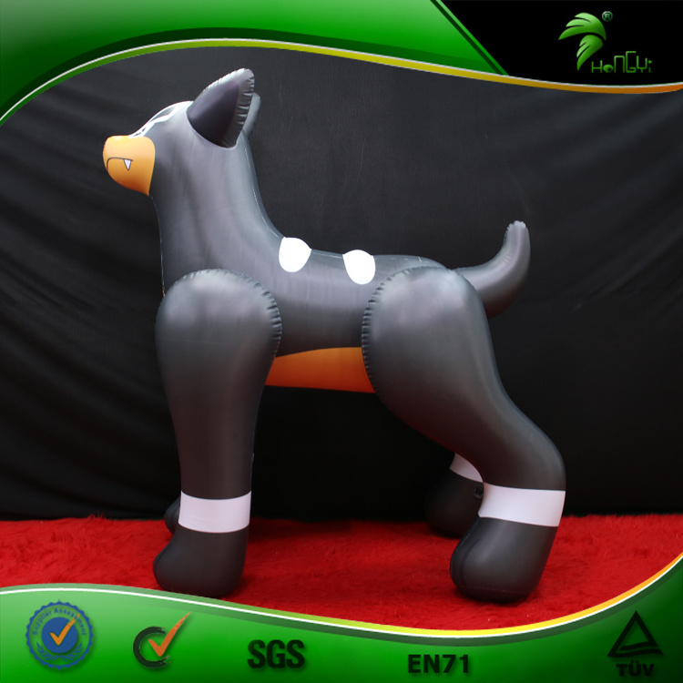 Inflatable Black Wolf Balloon Inflatable Cartoon Character Dogs Giant Goat Animal Toys