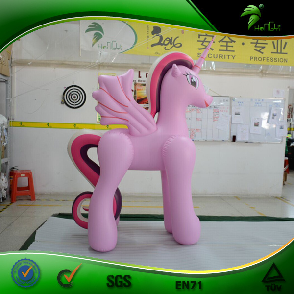 Hongyi life size Inflatable Animal Pool Float Toy Sexy Pink Unicorn Balloon Inflatable Horse Model