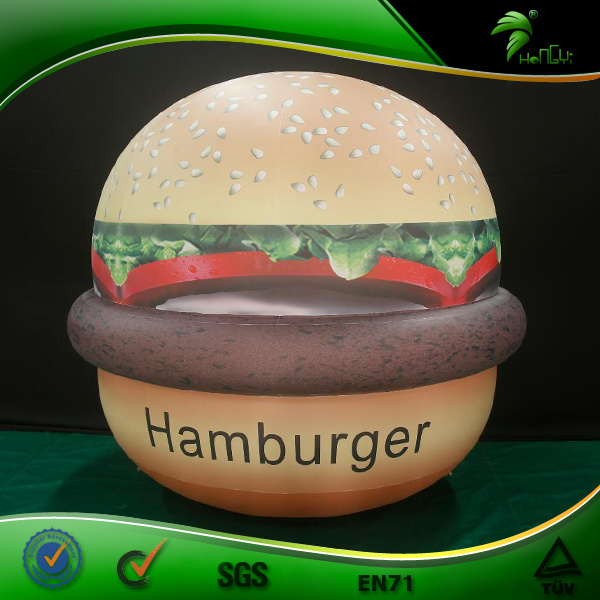 Inflatable Custom Hamburger Model For Advertising Inflatable Balloons Toy Balls Vivid Hamburger Model hongyi