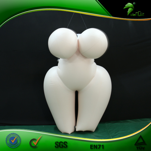 Hongyi Inflatable Custom Sexy Girl Suit With Inflatable Breasts Double Layer Boobs Costume Huge Breast Doll