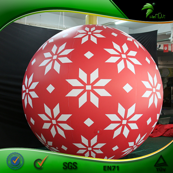 Merry Christmas Inflatable Balloon Giant Inflatable Xmas Yard Decoration Inflatable Light Ball