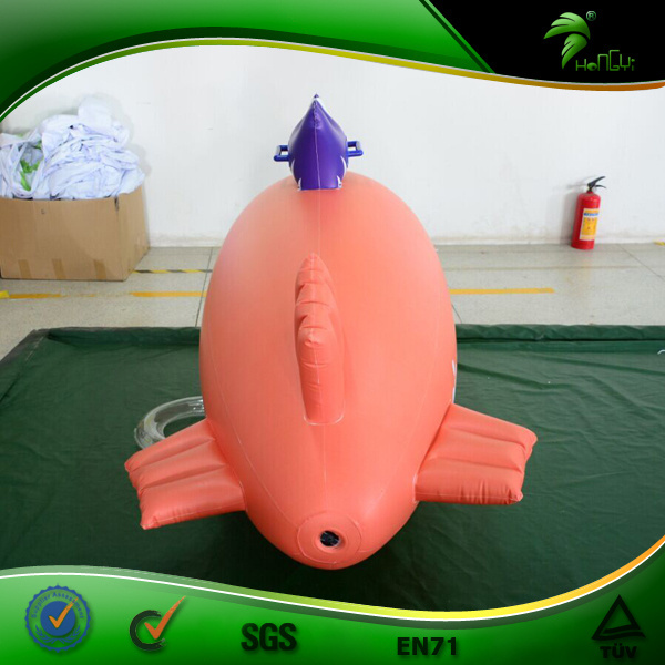 Inflatable Airship Blimp Shape Balloon Summer Swimming Pool Inflatables Mini Airplane with Handle