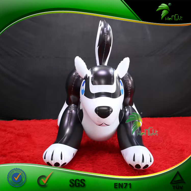 Hot-selling Toys Inflatable Black Husky, Custom Inflatable Dog Toy Hongyi Flying Wolf