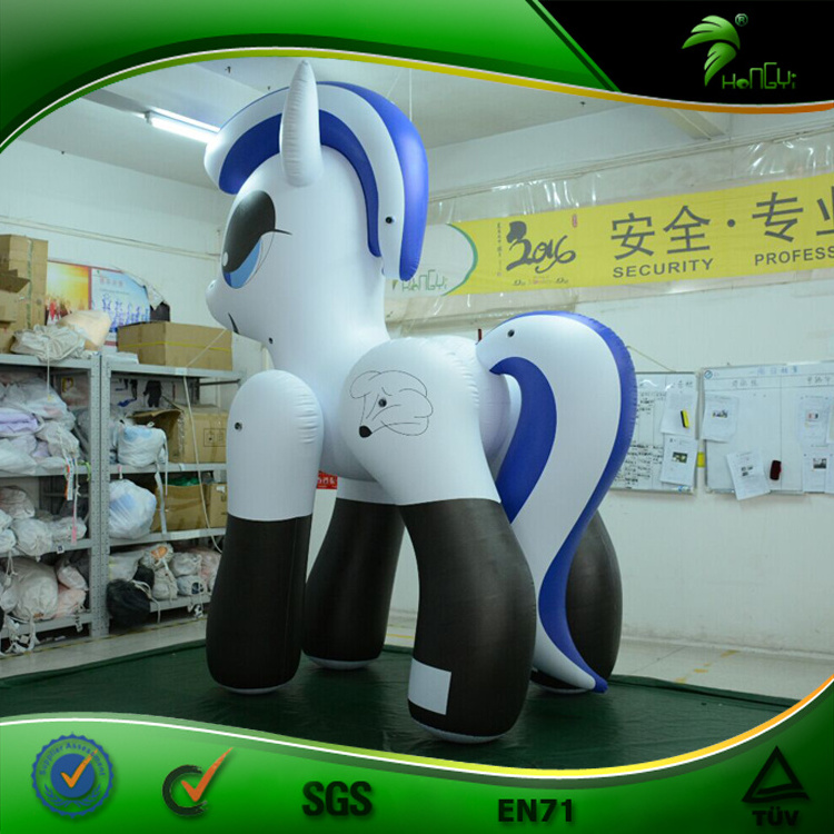 Custom Inflatable Bouncy Animal Cartoon Horse pop hongyi Inflatable Pony Design