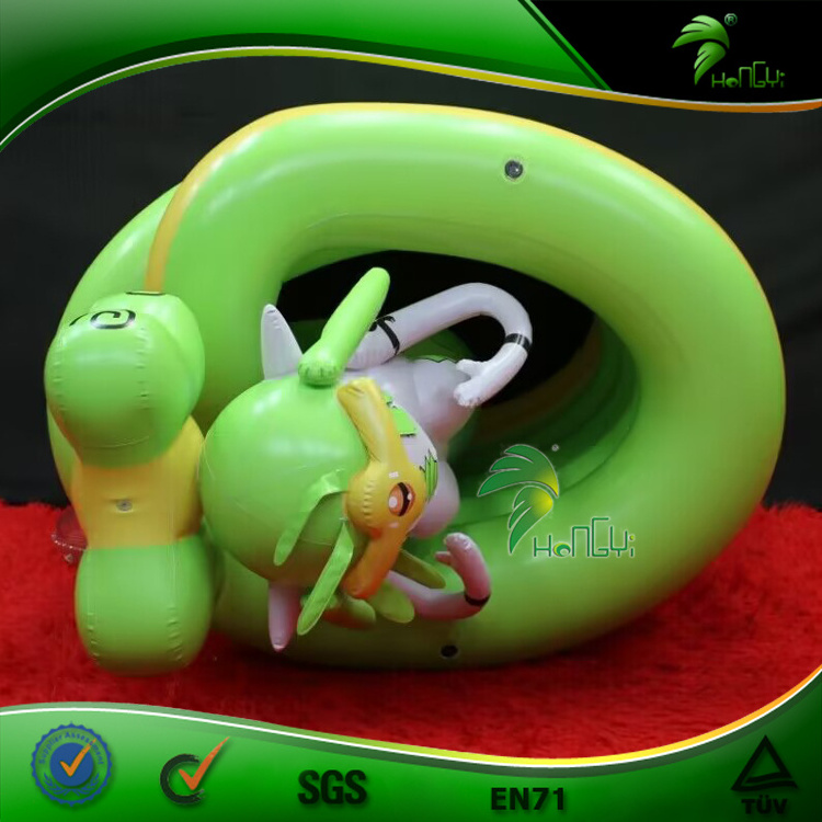 Long Tail Green Inflatable Snake Girl for Sale